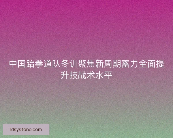 中国跆拳道队冬训聚焦新周期蓄力全面提升技战术水平